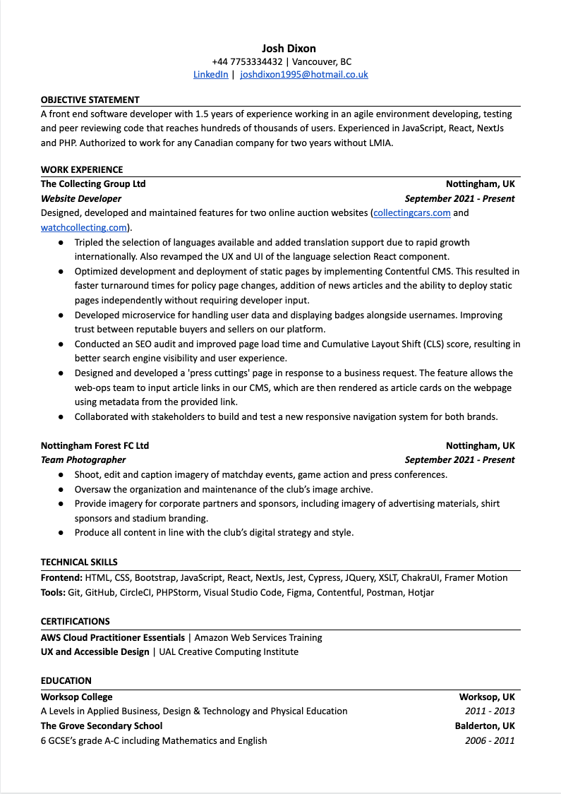 Resume