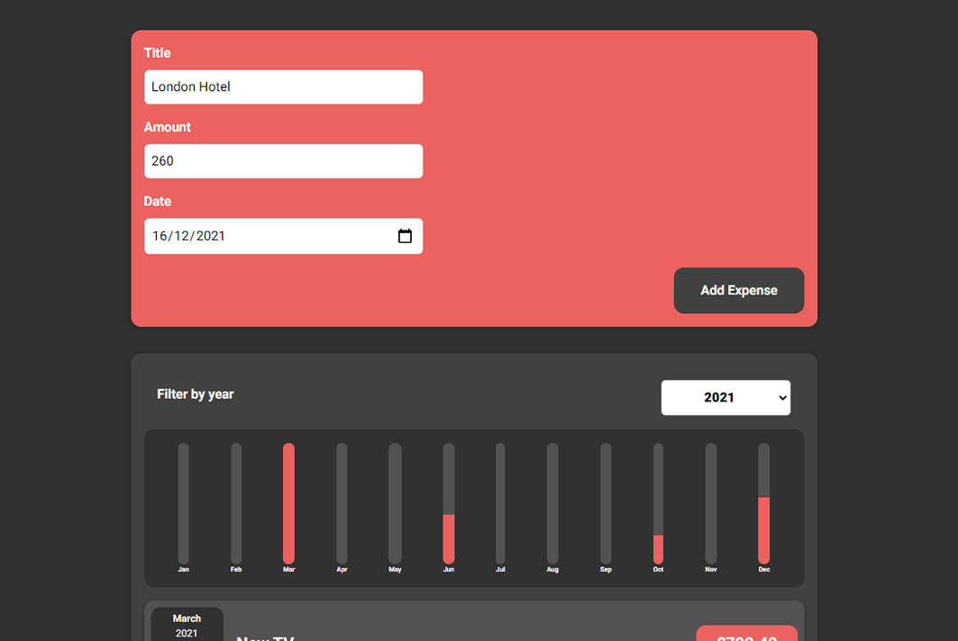 Expenses Tracker